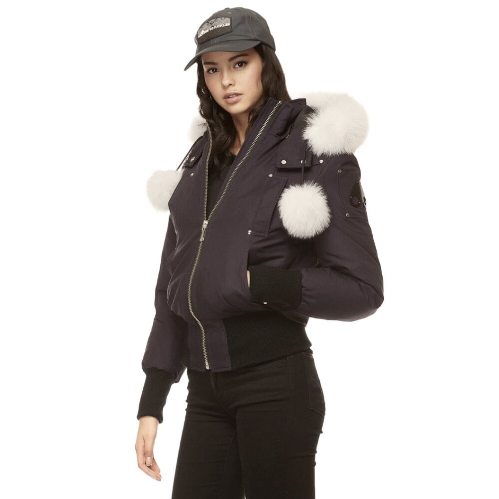 Moose Knuckles Debbie Bomber Snow Jacket 80/20 Gorp Quiet Luxury (3X-READ)
